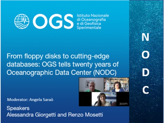From floppy disks to cutting-edge databases: OGS tells twenty years of Oceanographic Data Centre 