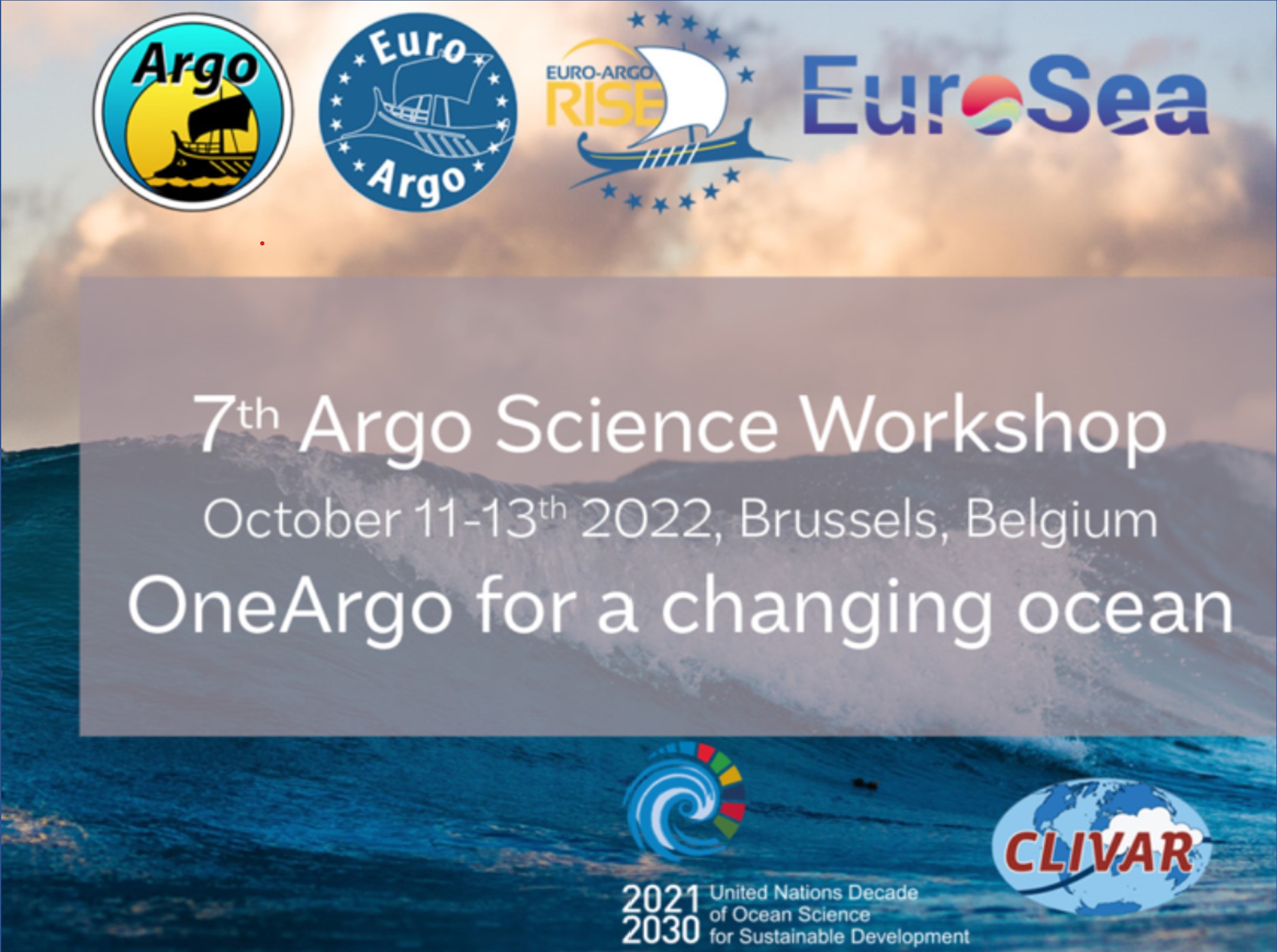 Settima edizione di Euro Argo workshop: 11-13 Ottobre 2022