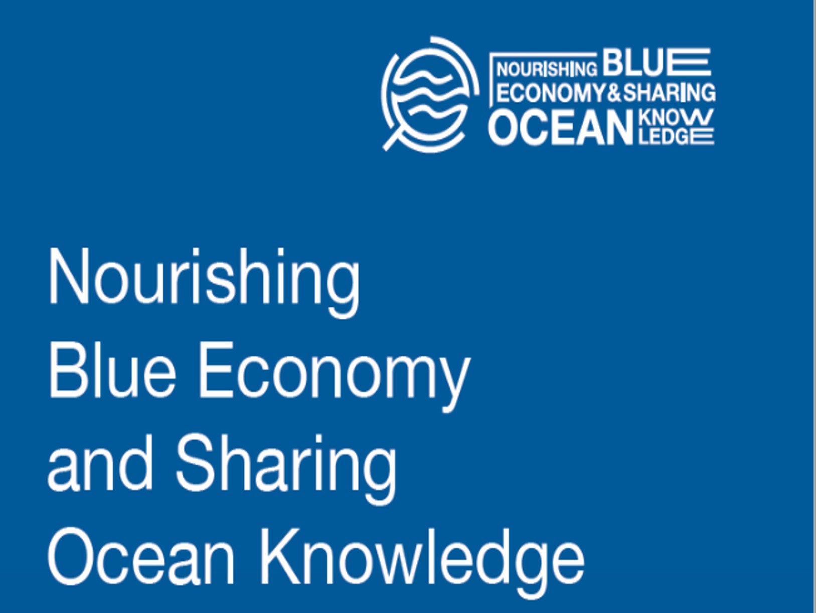 The policy brief for ‘Nourishing Blue Economy and Sharing Ocean Knowledge’ 